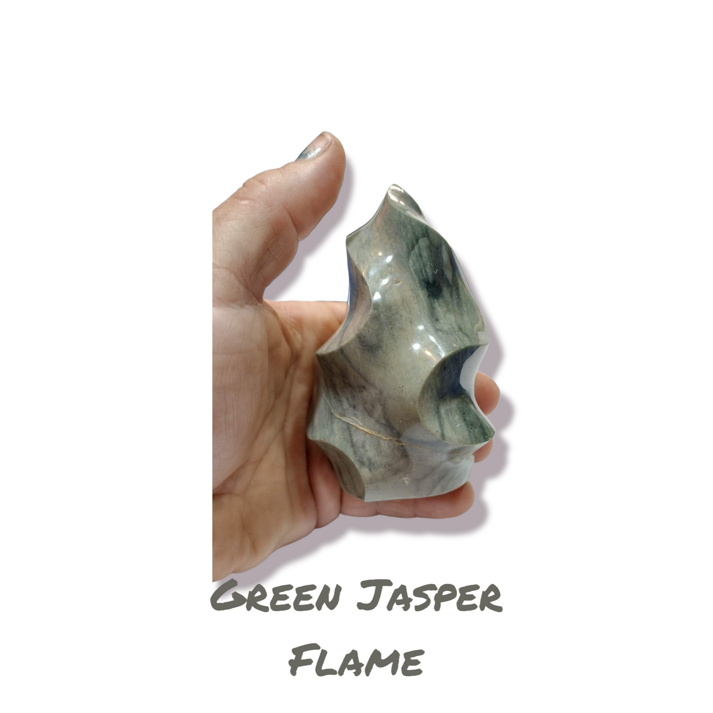 Green Jasper Flame