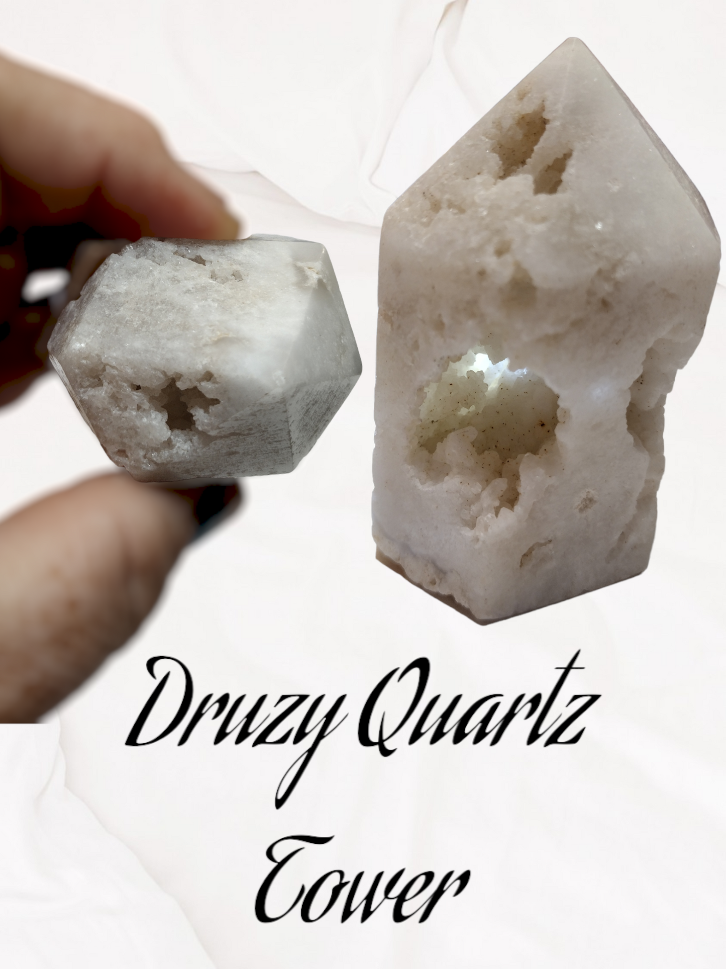 Druzy Quartz Tower