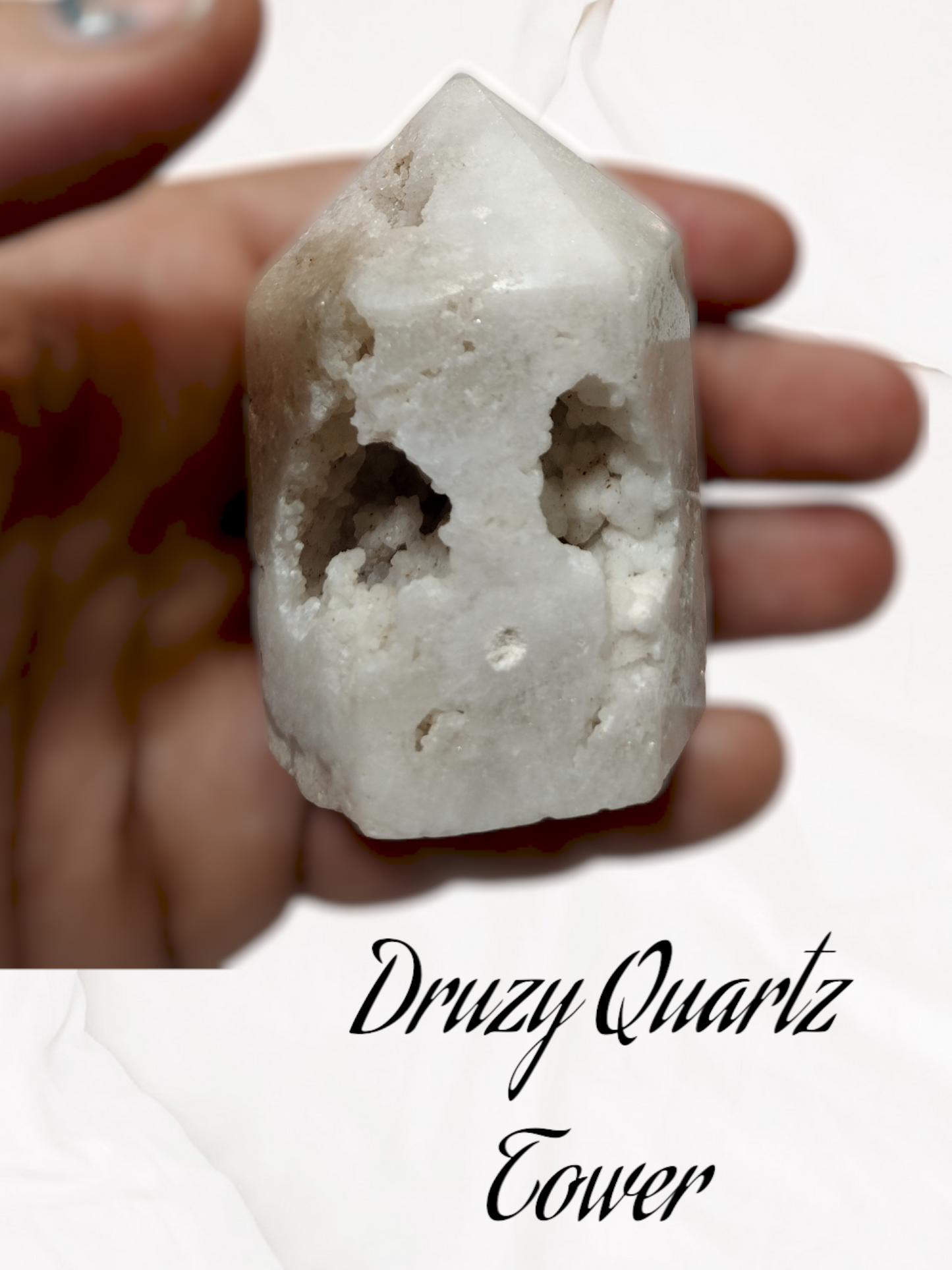 Druzy Quartz Tower