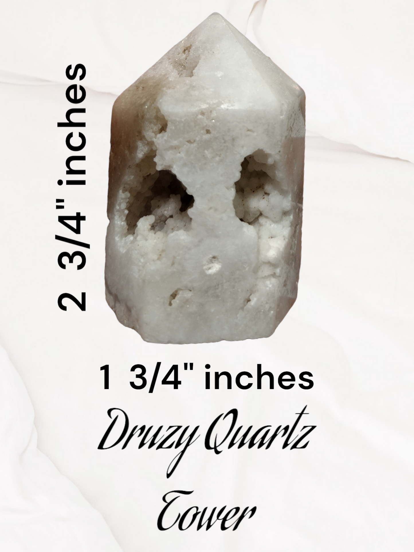 Druzy Quartz Tower