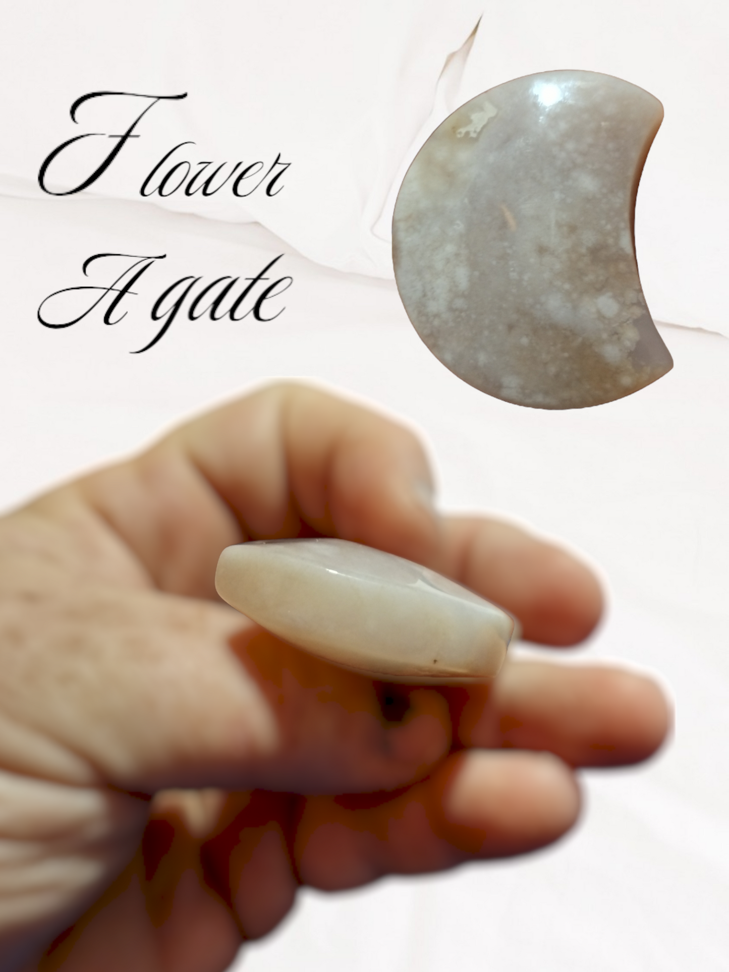 Flower agate moon