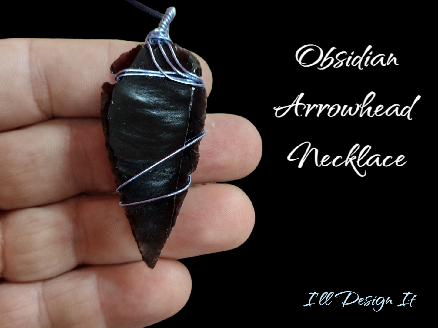 Obsidian Arrowhead necklace