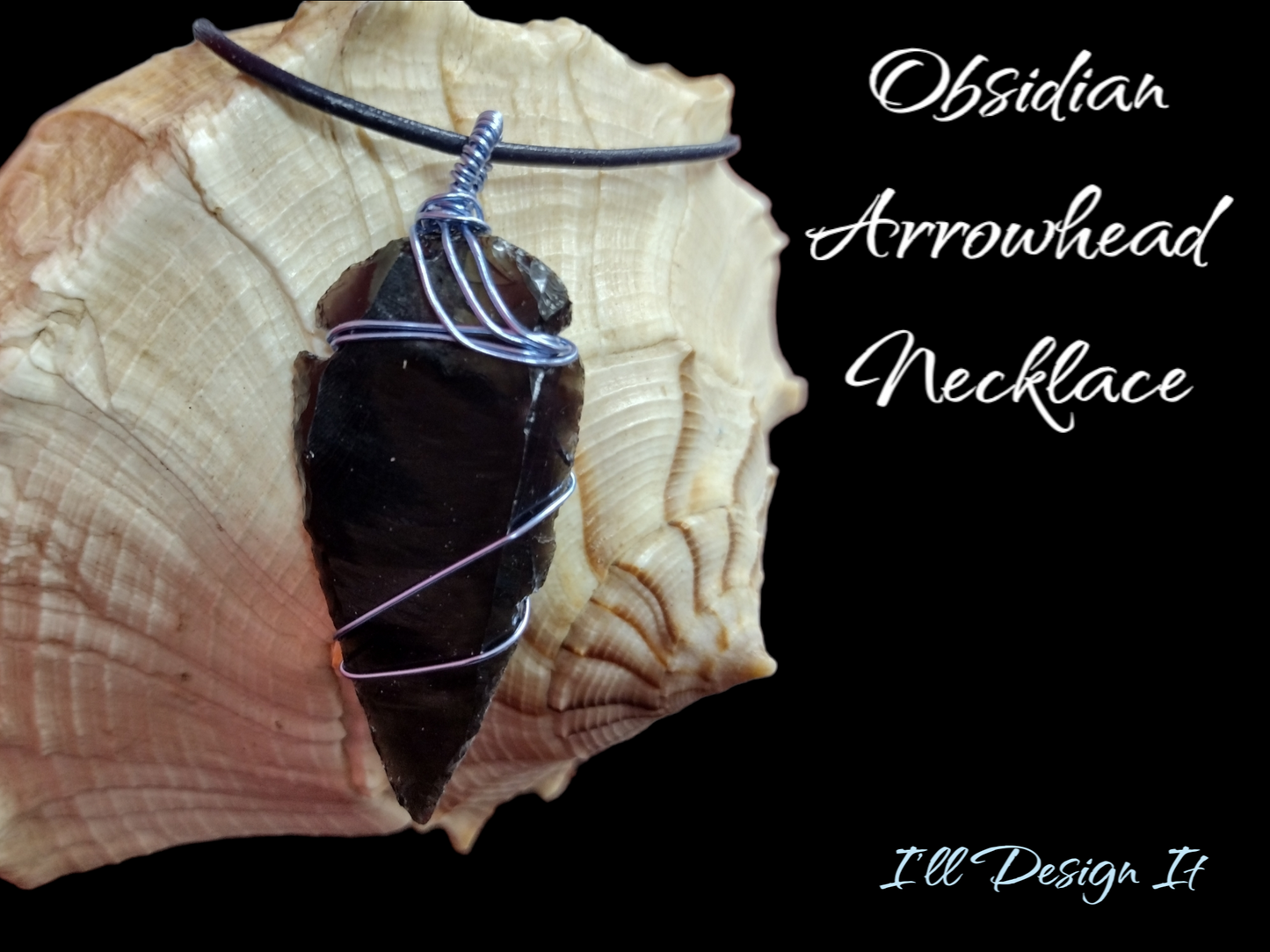 Obsidian Arrowhead necklace