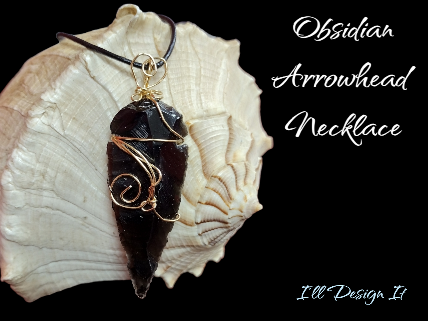 Obsidian Arrowhead necklace