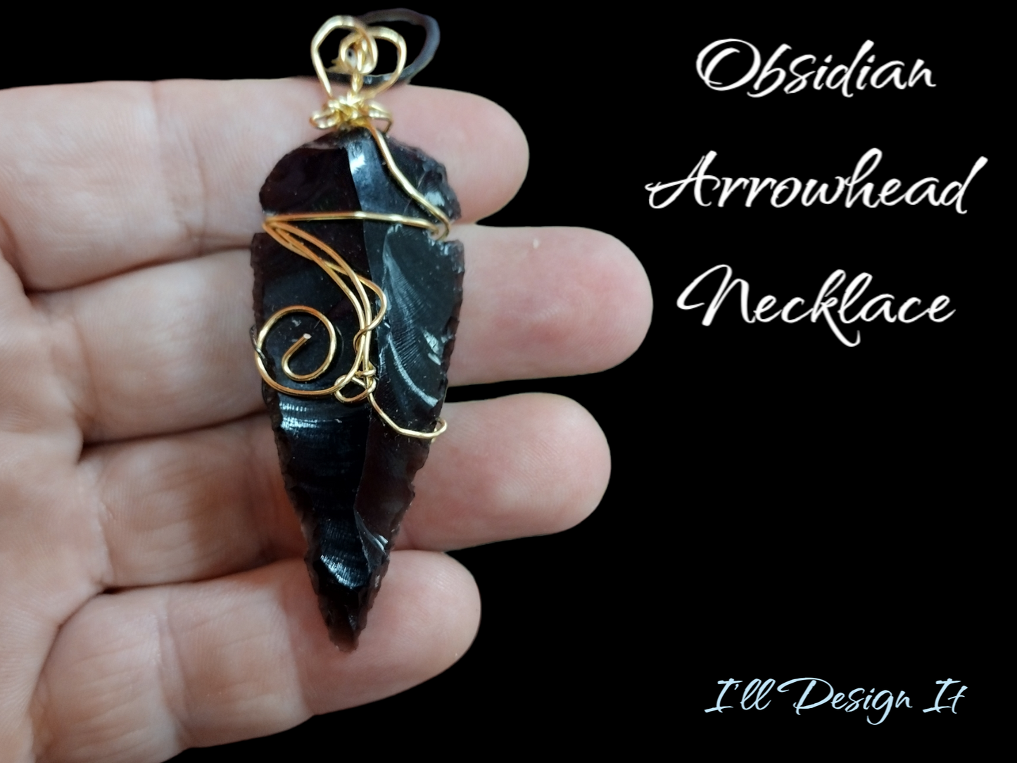 Obsidian Arrowhead necklace