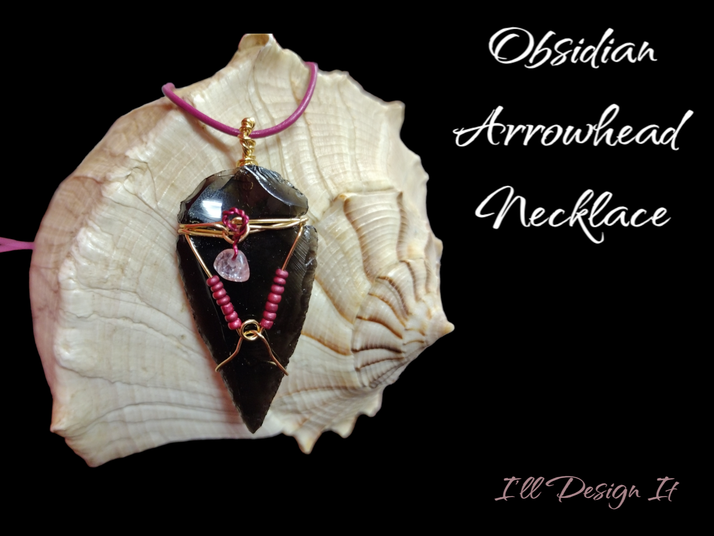 Obsidian Arrowhead necklace