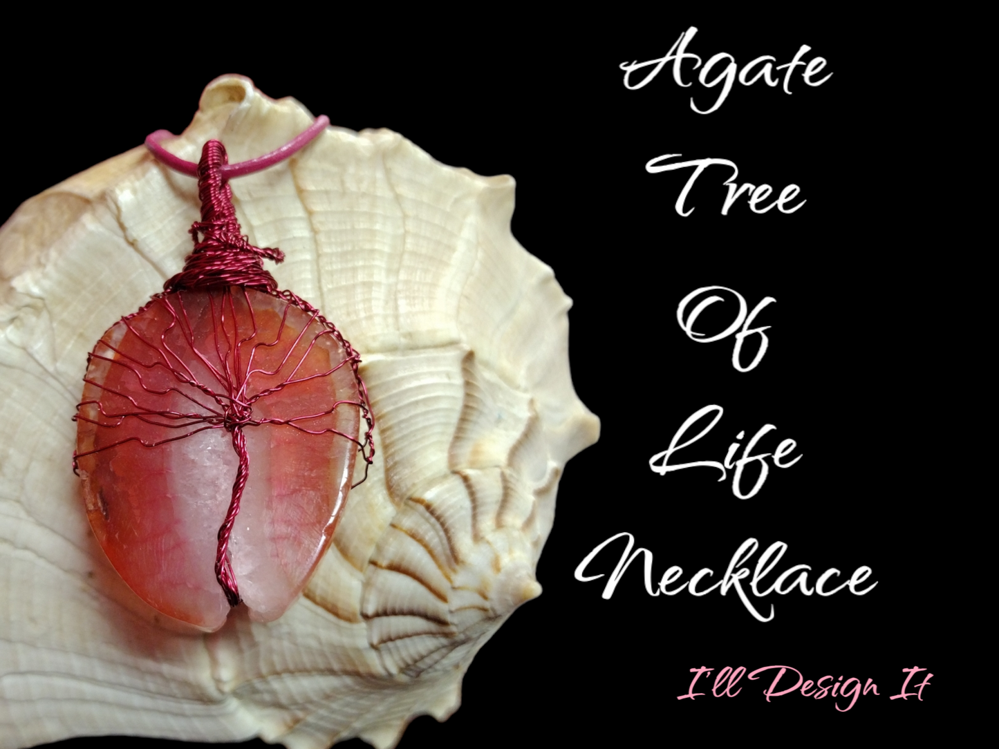 Agate Tree of life necklace
