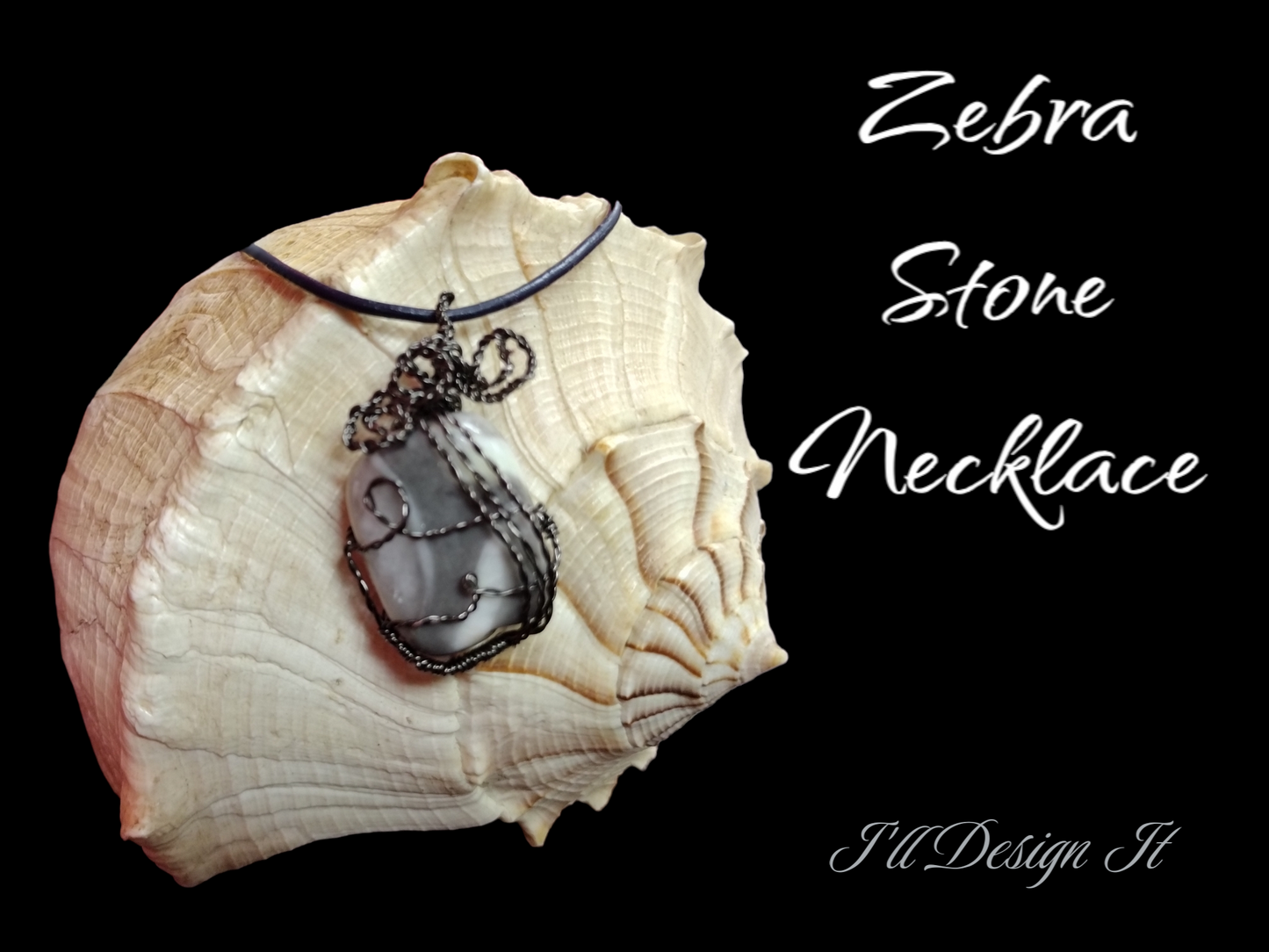 Zebra stone necklace