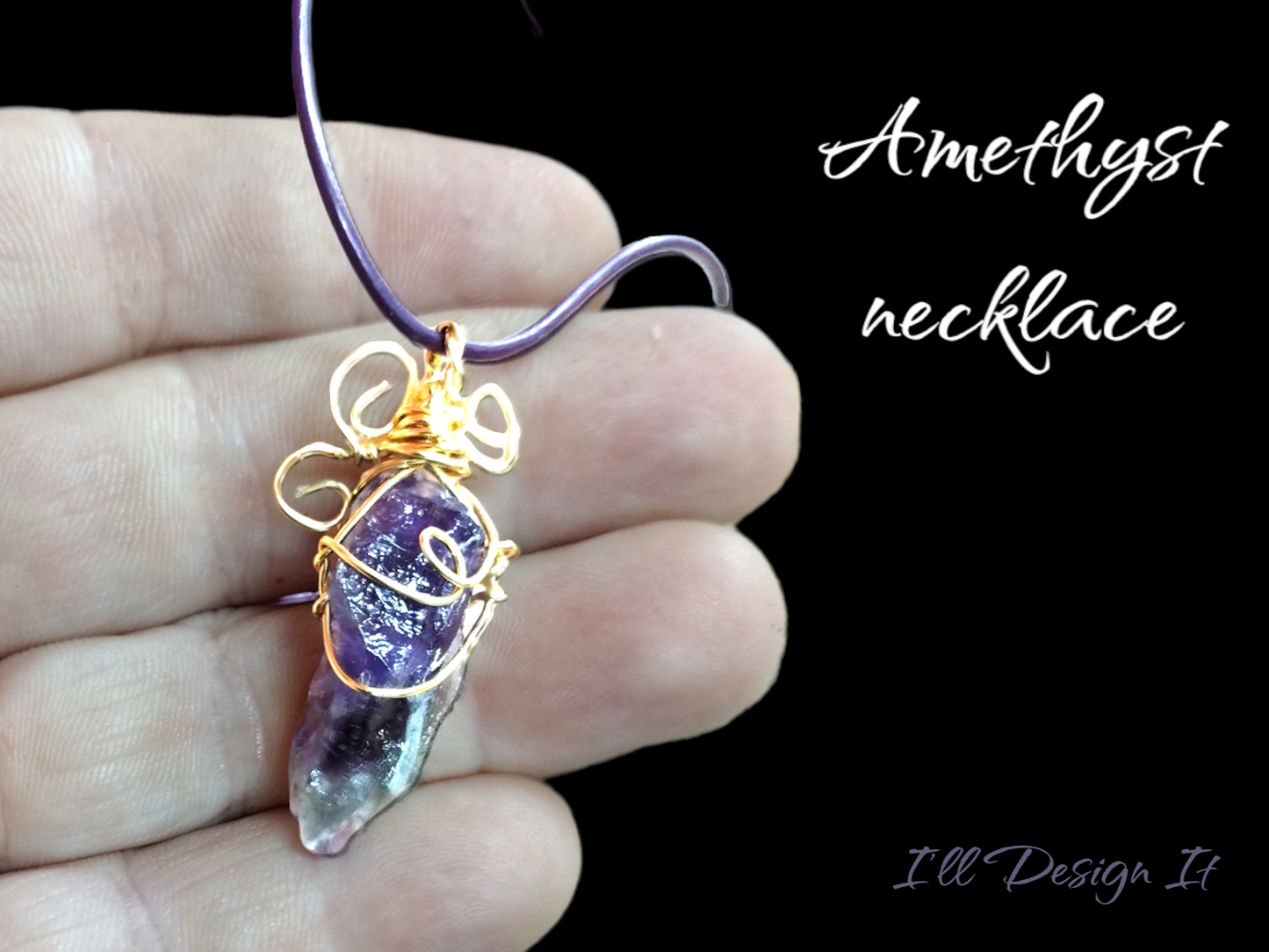 Amethyst Point necklace